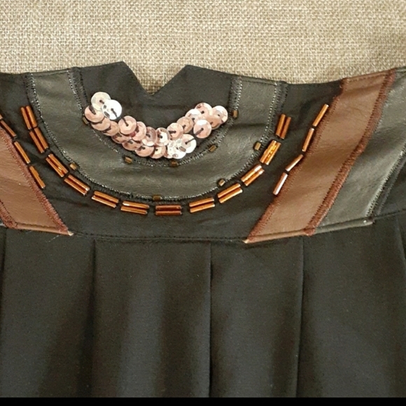 Vtg.Cedars black 100% silk skirt  size 6 - Picture 2 of 14